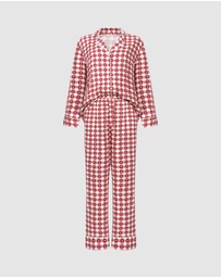 Hunkemoller - Long Sleeve Twill Print PJ Set