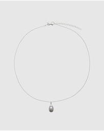 Najo - Isla Silver Pearl (Grey) Necklace