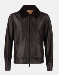 Henry Bucks - McKinnon Giancarlo Giannini Leather Shearling Jacket