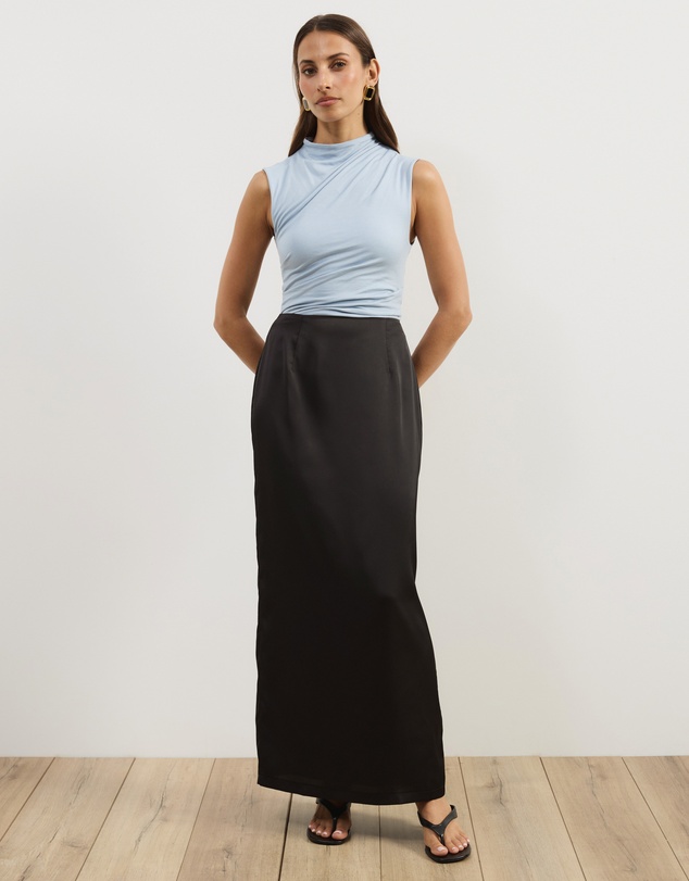 Atmos&Here - Lowen Satin Maxi Skirt