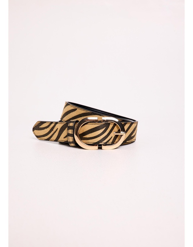 Alice In The Eve - Zuri Zebra Printed Belt