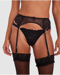Bras N Things - Bethany Essentials Basic Suspender - Black