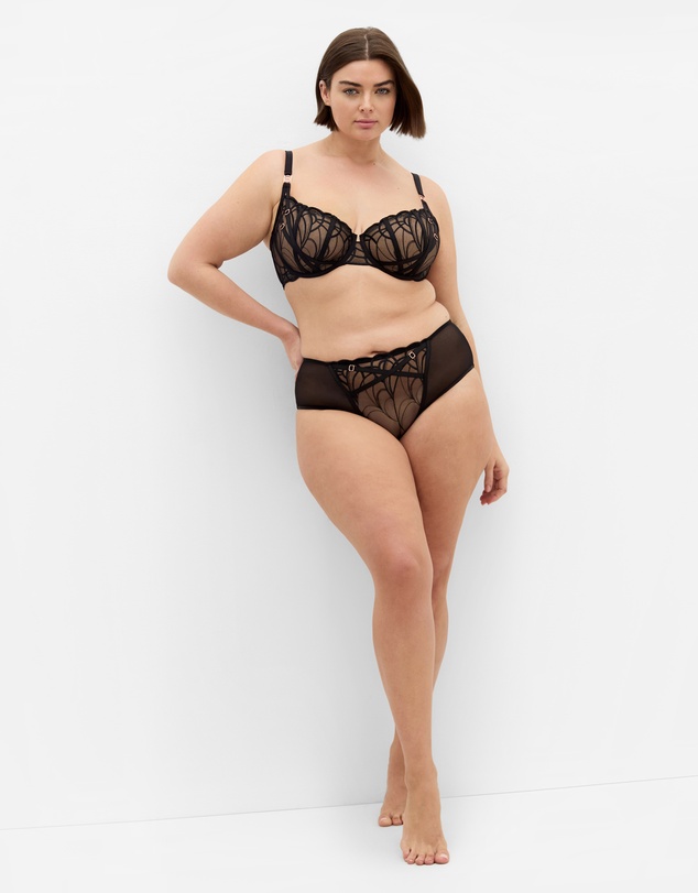 City Chic - Plus Size Tabrett Demi Underwire Bra - black