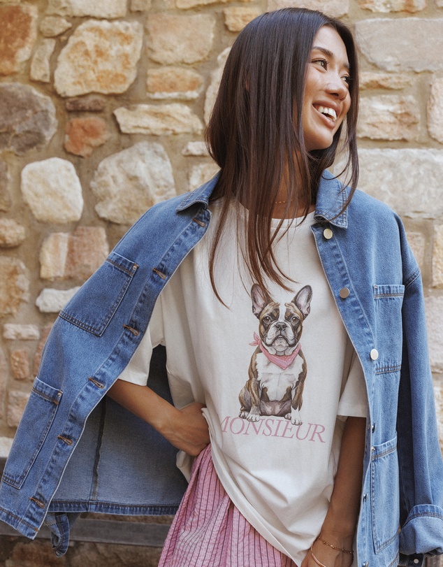 Petal & Pup - Monsieur Tee - White