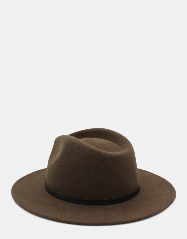 Morgan & Taylor - Soraya Wool Fedora in Brown