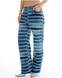 THE TALES - The Tales Reworked Panelled Denim Jeans