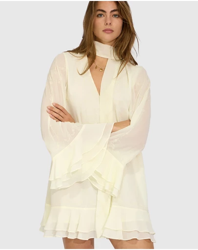 Belle & Bloom - Dream About Me Tie Neck Dress