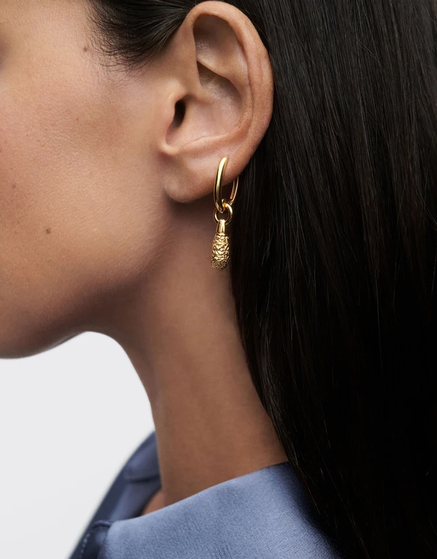 PDPAOLA - Popcorn Jupiter Single Hoop Earring
