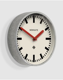Newgate - Newgate Luggage Wall Clock Galvanised Red Hands