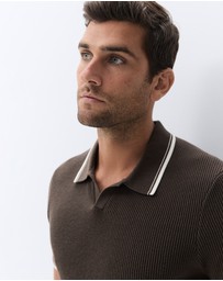UNISON - Tipped Knit Polo