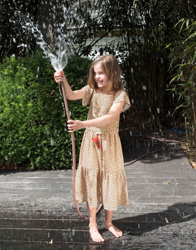 Like FLO - Panther Maxi Smock Dress - Kids-Teens