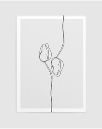 Olive et Oriel - Tulip Illustration I Art Print