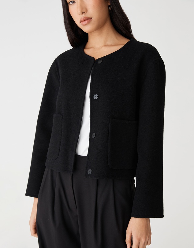 Forcast - Alani Crop Wool Jacket