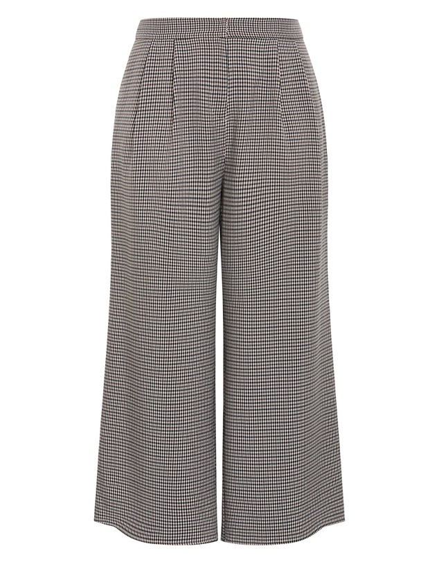 City Chic - Plus size Tiana Plaid Pant - ecru