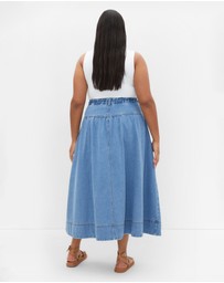 City Chic - Plus size Ally Tank Top - white