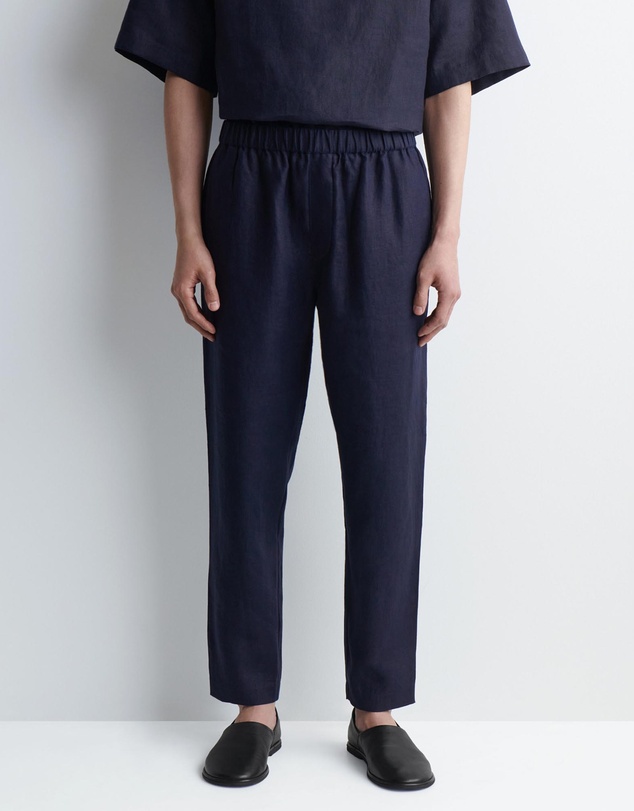 COS - Elasticated Linen Regular-Fit Tapered Trousers