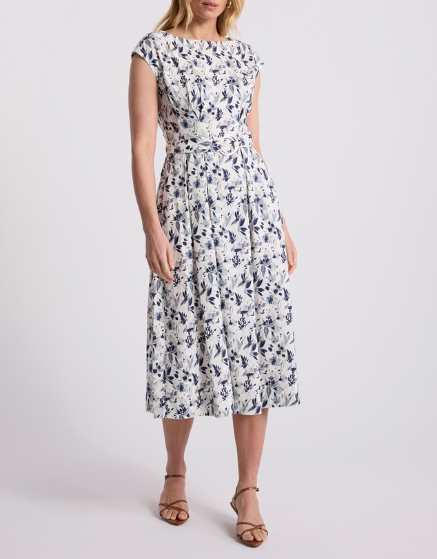 David Lawrence - Nanette Linen Blend Dress