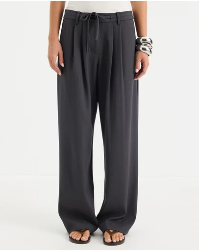 Calli - Arden Mid Rise Tie Waist Pants