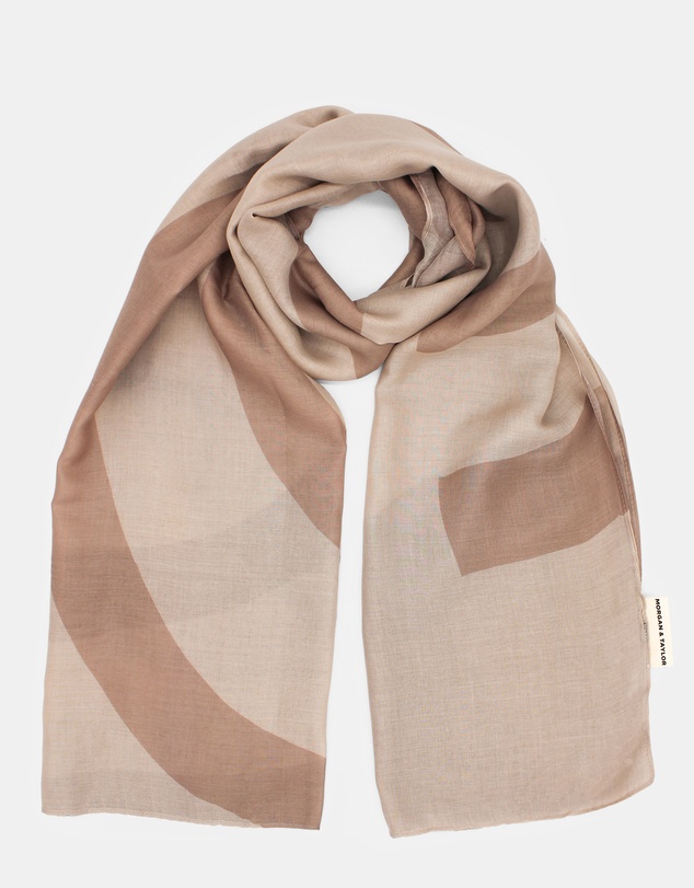 Morgan & Taylor - Evie Light-Weight Scarf in Beige