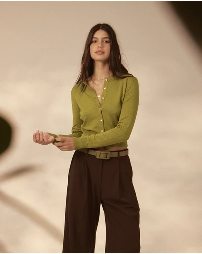 Forcast - Jessie Crew Neck Cardigan