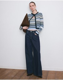 M.N.G - Stripped Knit Cardigan