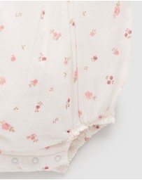 Purebaby - Rosebud Romper - Babies-Kids