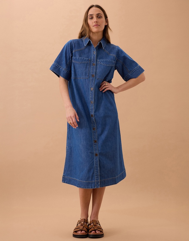 Ceres Life - Ava Short Sleeve Midi Dress