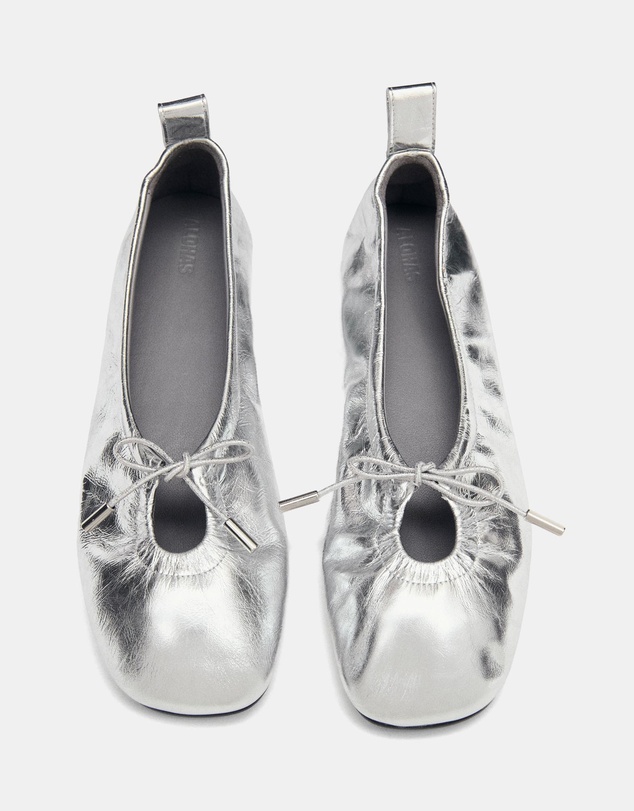 Alohas - Rosalind Shimmer Leather Ballet Flats - Women's