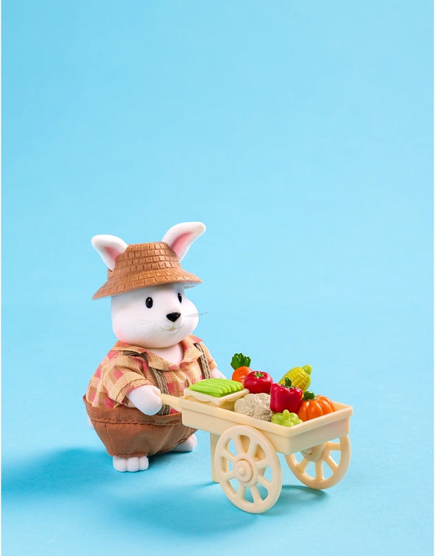 Lil Woodzeez - The Hoppingood Rabbits Miniature Animal Figurine Set