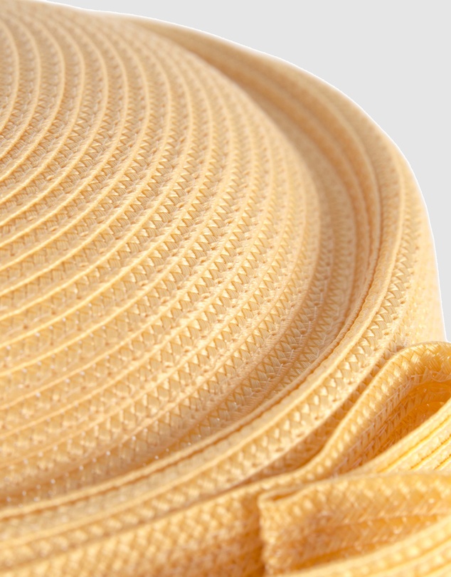 Max Alexander - Yellow Braid Pillbox Hat