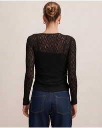 Forever New - Alex Lace Long Sleeves Top