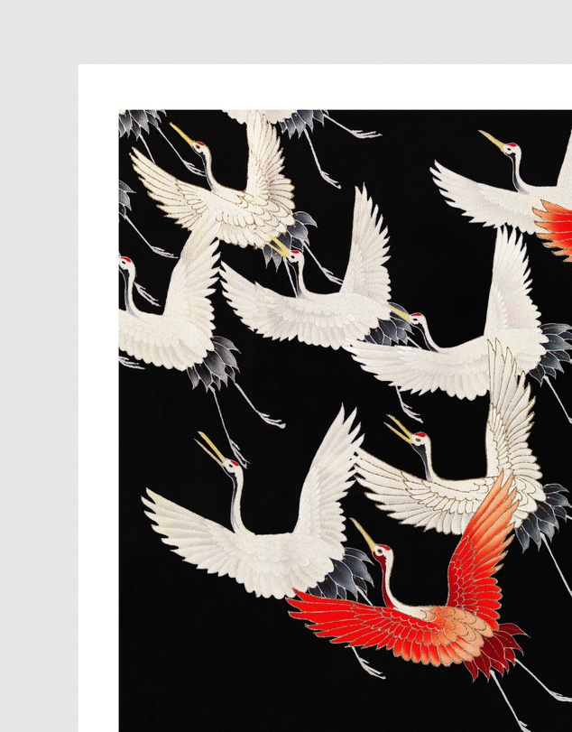 Inka Arthouse - Japanese Stork by Hokusai Art Print