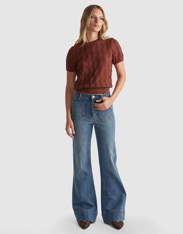 Decjuba - Lauren Lurex Knit Tee