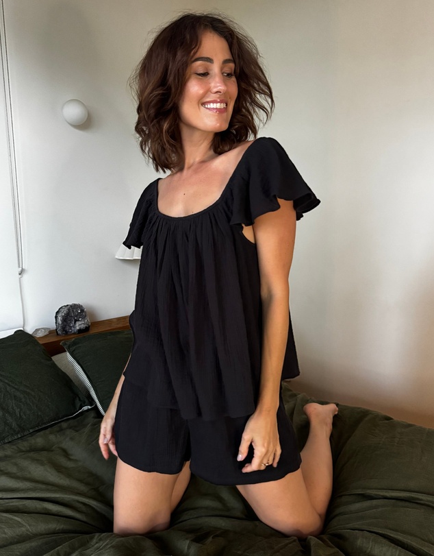 UNE PIECE - Ethereal Frill Cami & Shorts Pyjama Set