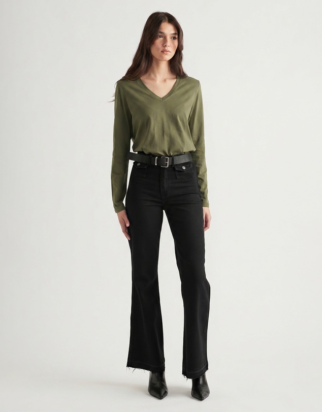 Decjuba - Imogen V Neck Long Sleeve