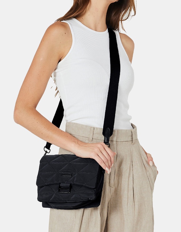 Pierre Cardin - Pierre Cardin Ladies Nylon Textured Crossbody Bag
