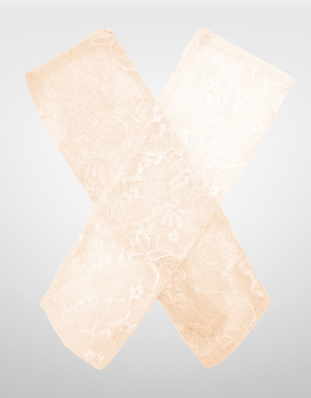 DENTS - Lace Fingerless Elbow-Length Gloves