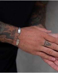 Haze & Glory - ICONIC EXCLUSIVE - Bracelet Men Bangle Coconut Society in 925 Sterling Silver
