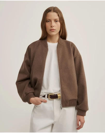 Witchery - Felted Zip Bomber Jacket