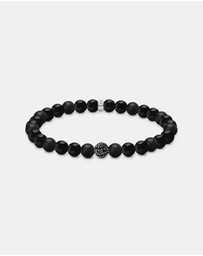 THOMAS SABO - THOMAS SABO Obsidian bracelet with zirconia