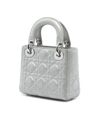 Pre-Loved by Azura Reborn - Pre-Loved Mini Iridescent Lambskin Cannage Lady Dior