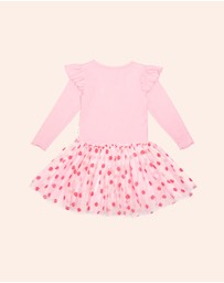 Huxbaby - Rose Emb Tulle Dress - ICONIC EXCLUSIVE - Kids-Teens