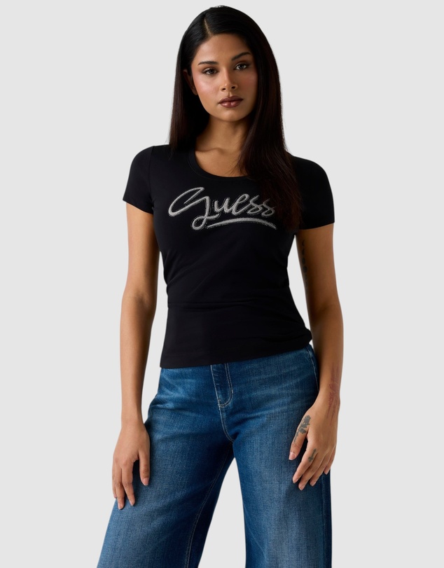 GUESS - Short Sleeve Guess Script T-Shirt