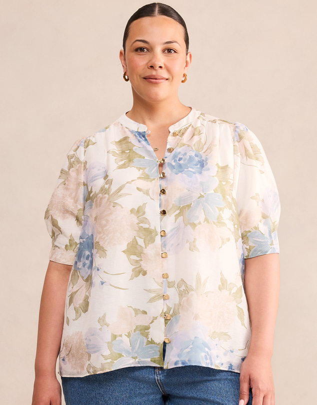 Forever New Curve - Tahlia Curve Tuck Detail Blouse