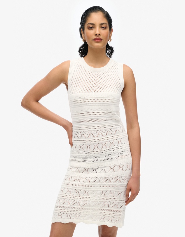 Superdry - Crochet Mini Slim Fit Dress