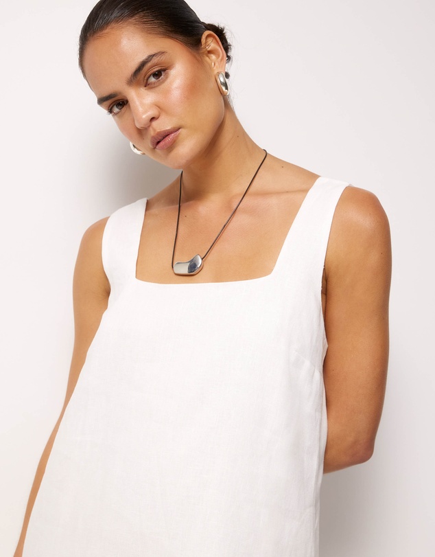 AERE - Ivy Linen Trapeze Mini Dress