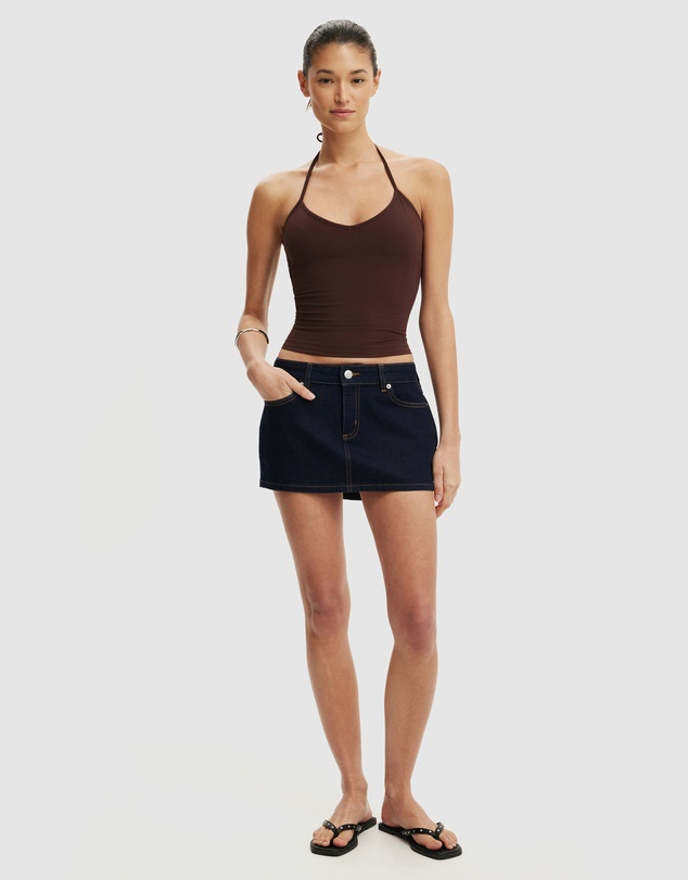 Cotton On - Micro Low Denim Skirt