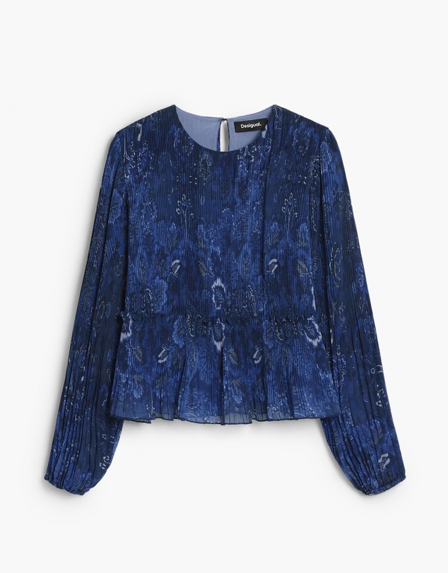 Desigual - Long-sleeve pleated blouse
