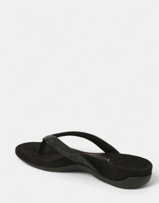 Vionic - Dillon Shine Toe Post Sandal - Black