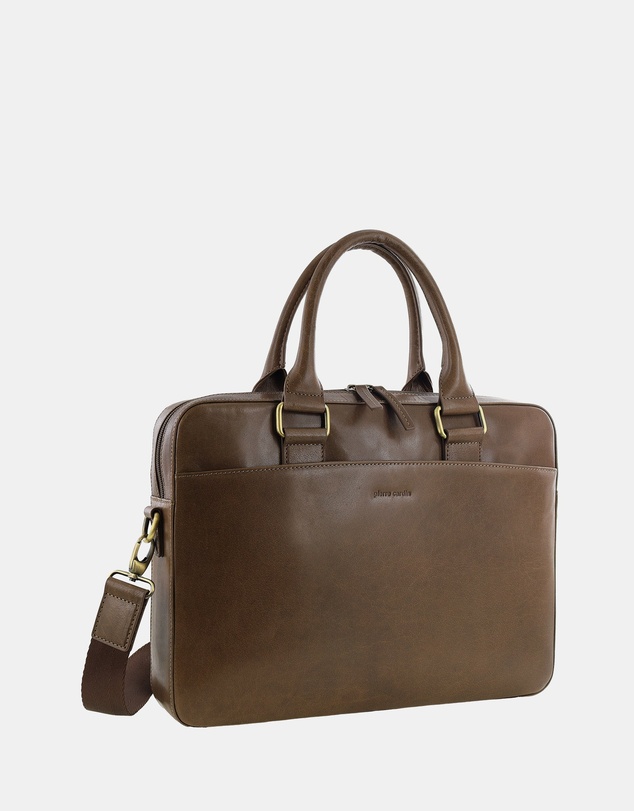 Pierre Cardin - Pierre Cardin Men's Leather Business Satchel Bag